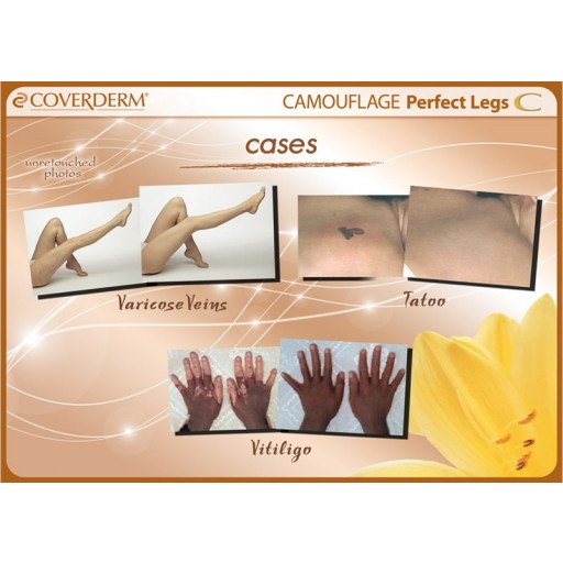 Coverderm Perfect Legs Colour Chart