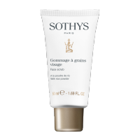 Sothys new scrub containing white tea extract and rice powder.
This easy-to-use skin polish is designed for all skin types except for sensitive or infected skin.