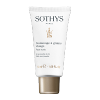 Sothys new scrub containing white tea extract and rice powder.
This easy-to-use skin polish is designed for all skin types except for sensitive or infected skin.